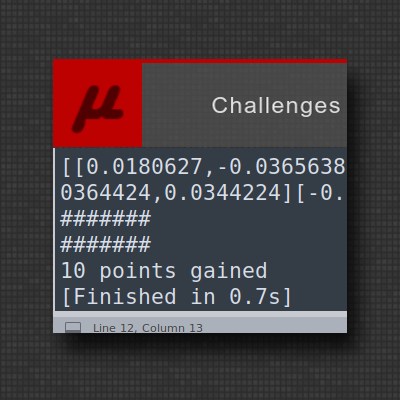 Microcontest : Matrices
