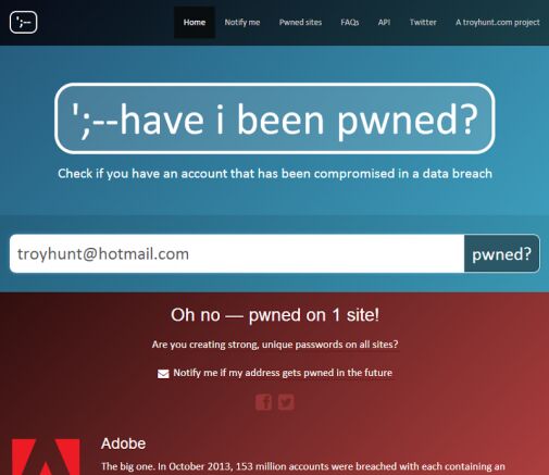 Have i been pwned
